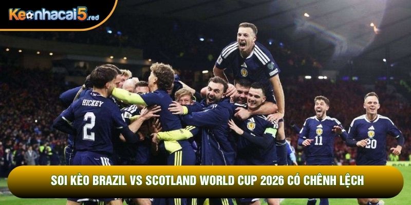 Soi kèo Brazil vs Scotland World Cup 2026 có chênh lệch
