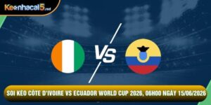 Soi Kèo Côte D'ivoire Vs Ecuador World Cup 2026, 06h00 Ngày 15/06
