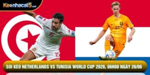 Soi Kèo Netherlands Vs Tunisia World Cup 2026, 06h00 Ngày 26/06