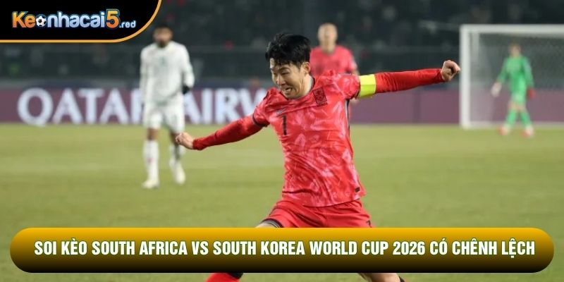 Soi kèo South Africa vs South Korea World Cup 2026 có chênh lệch