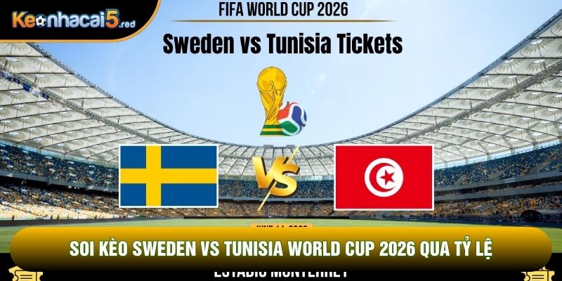 Soi kèo Sweden vs Tunisia world cup 2026 qua tỷ lệ